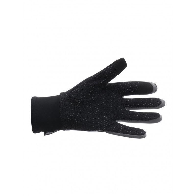 Santini H20 Vega Unisex Cycling Gloves (Black) - BUMSONTHESADDLE
