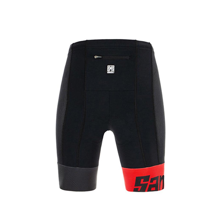 Santini Imago Mens Triathlon Shorts (Red) - BUMSONTHESADDLE