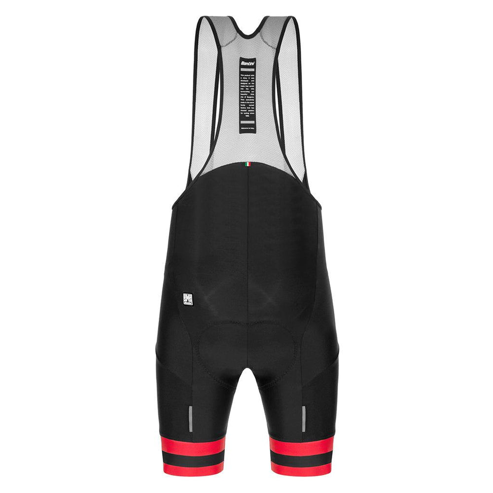 Santini Karma Kinetic Mens Cycling Bibshorts (Black) - BUMSONTHESADDLE