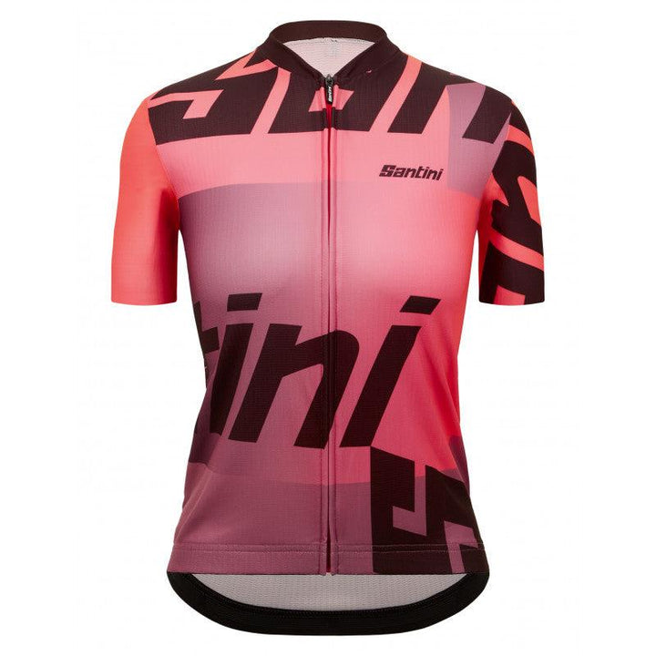 Santini Karma Logo Womens Cycling Jersey (Granatina) - BUMSONTHESADDLE