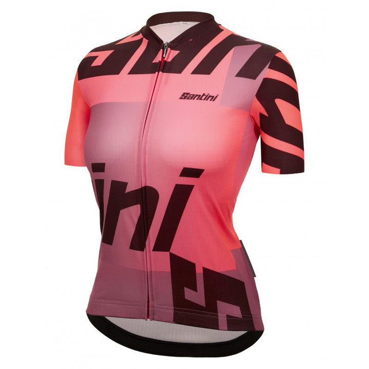 Santini Karma Logo Womens Cycling Jersey (Granatina) - BUMSONTHESADDLE
