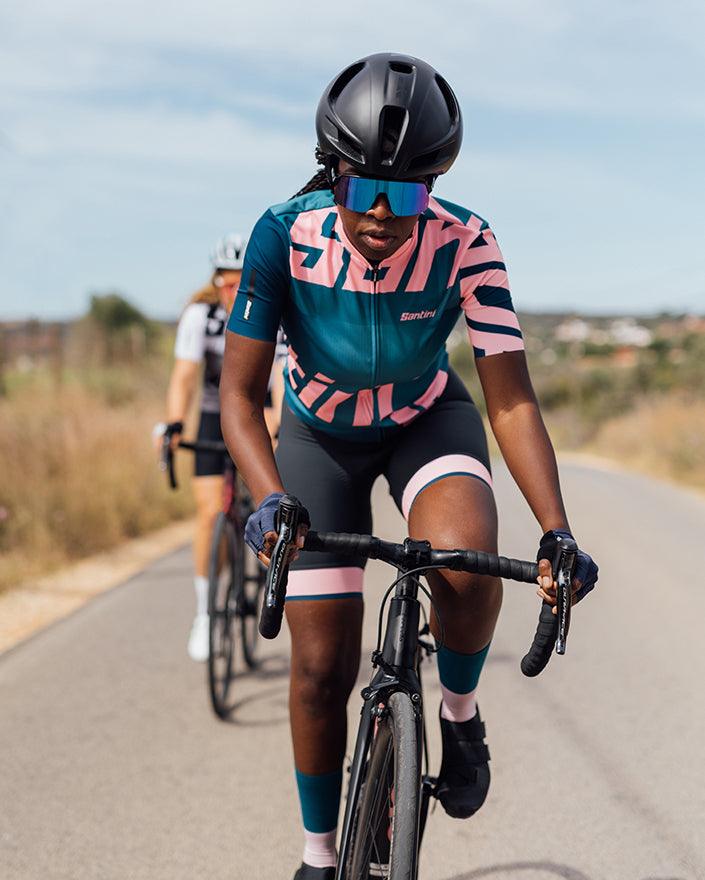 Santini Karma Logo Womens Cycling Jersey (Granatina) - BUMSONTHESADDLE