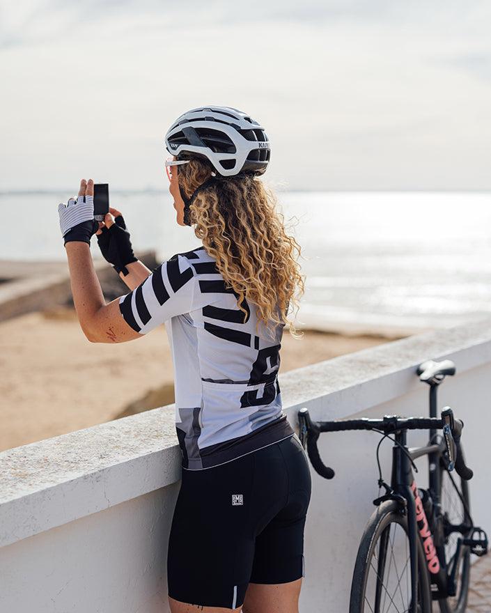 Santini Karma Logo Womens Cycling Jersey (Granatina) - BUMSONTHESADDLE