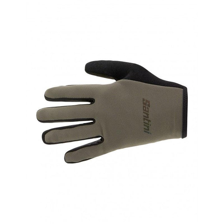 Santini MTB Unisex Cycling Gloves (Grey) - BUMSONTHESADDLE