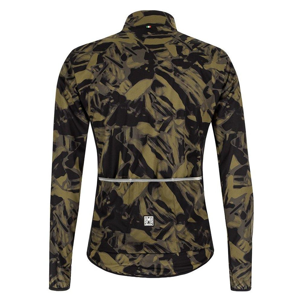 Santini Nebula Gravel Wind Jacket (Military Green) - BUMSONTHESADDLE