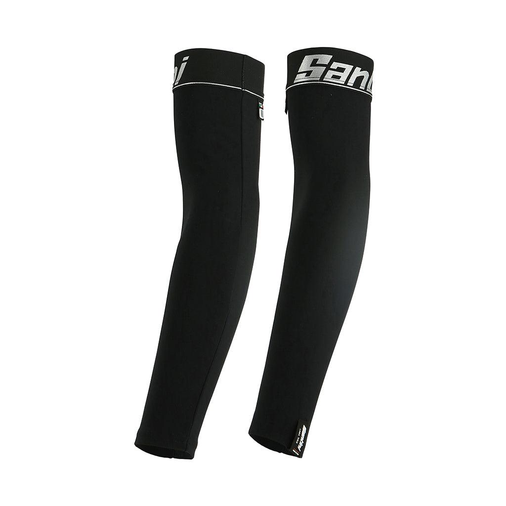 Santini Nuhot Arm Warmers (Black) - BUMSONTHESADDLE