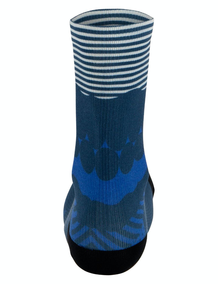 Santini Optic Unisex Cycling Socks (Blue) - BUMSONTHESADDLE