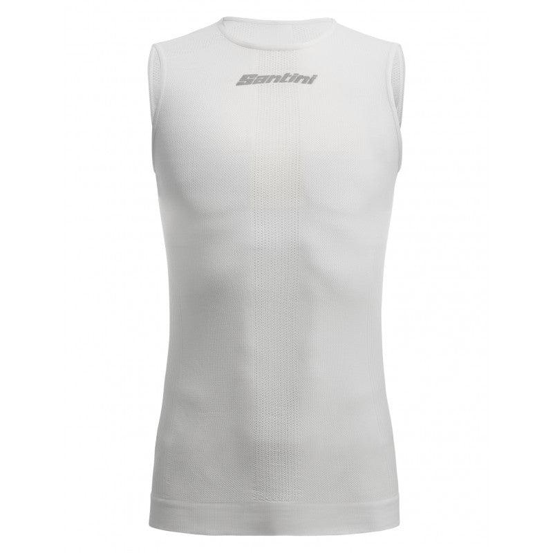 Santini Rete Mens Cycling Baselayer (White) - BUMSONTHESADDLE