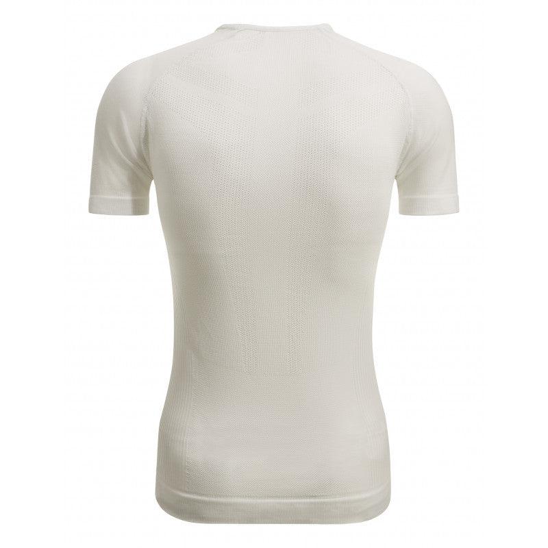 Santini Rete Short Sleeve Mens Cycling Baselayer (White) - BUMSONTHESADDLE