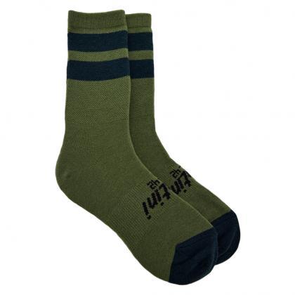 Santini Riga Unisex Cycling Socks (Military Green) - BUMSONTHESADDLE