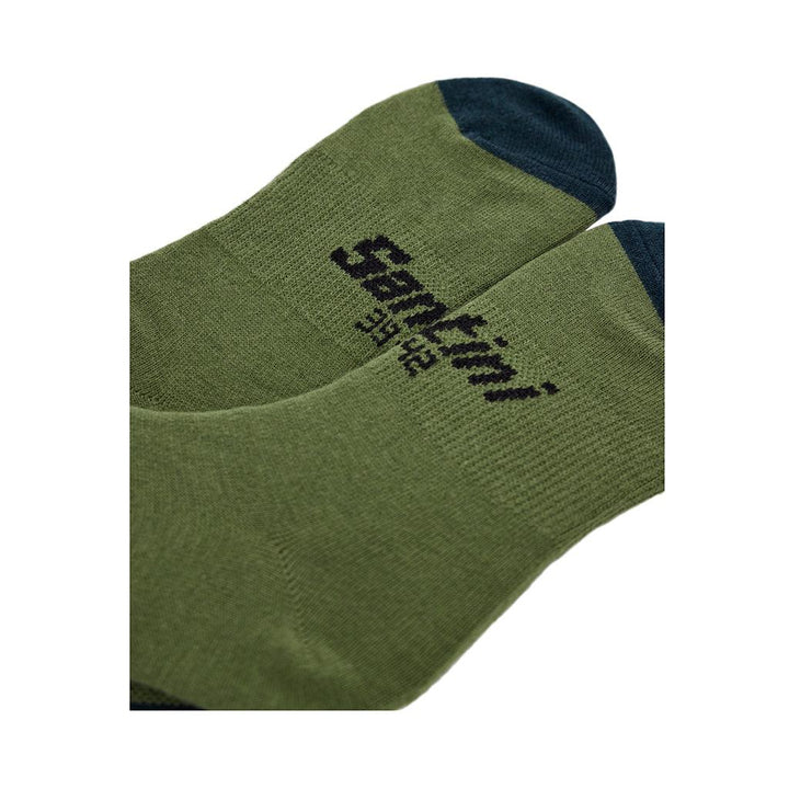 Santini Riga Unisex Cycling Socks (Military Green) - BUMSONTHESADDLE