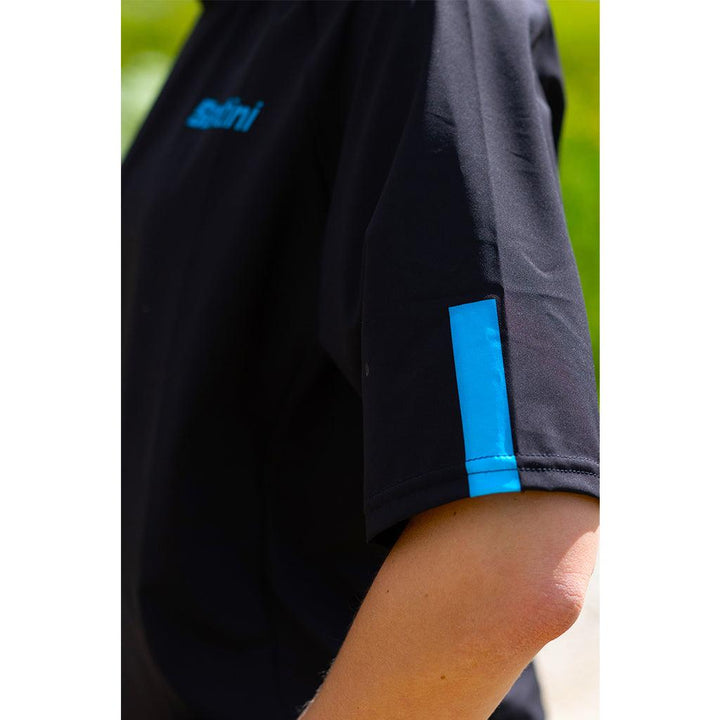 Santini Sasso MTB Mens Cycling Jersey (Black/Turquoise) - BUMSONTHESADDLE