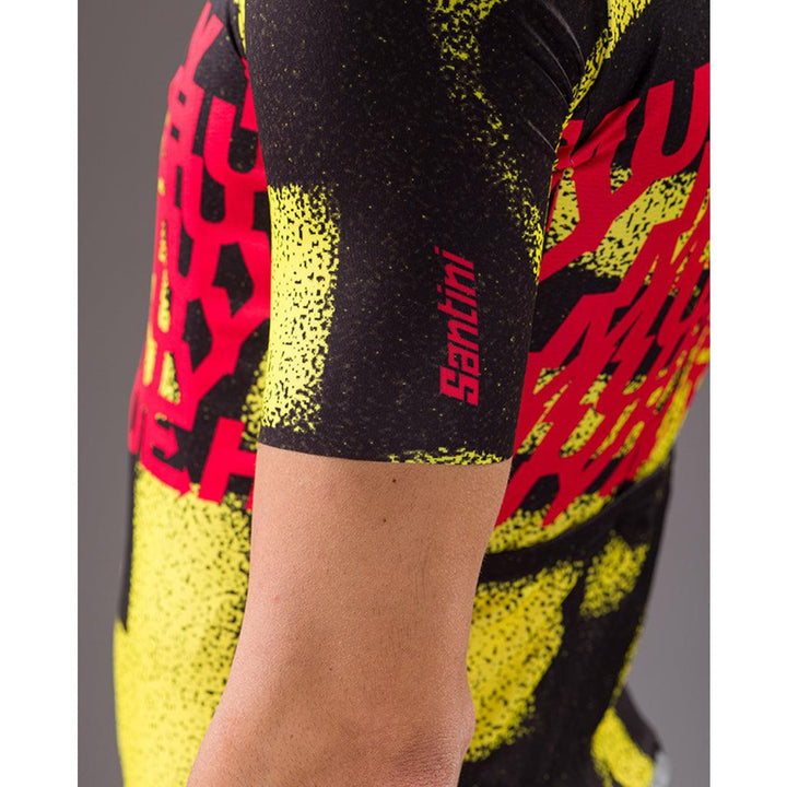 SantiniI TDF Mur De Huy Mens Cycling Jersey (Print) - BUMSONTHESADDLE