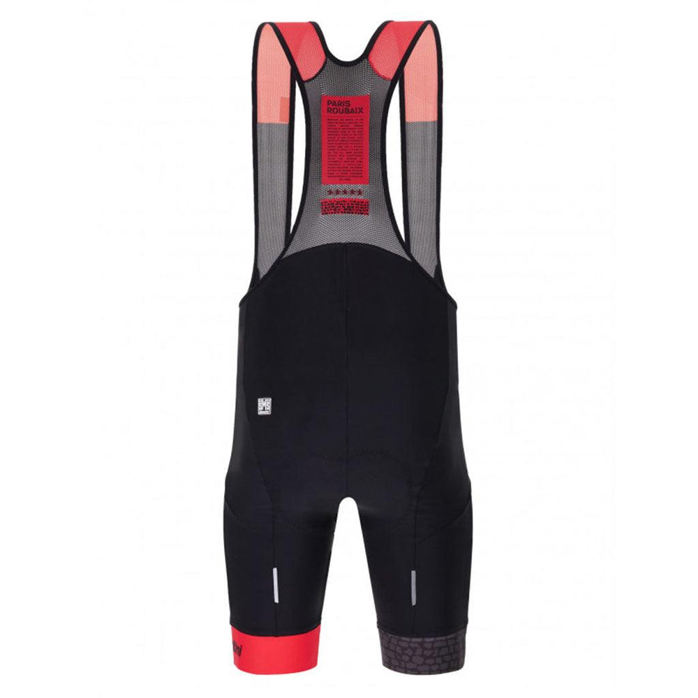 Santini TDF Parigi Roubaix Mens Cycling Bibshorts (Black) - BUMSONTHESADDLE