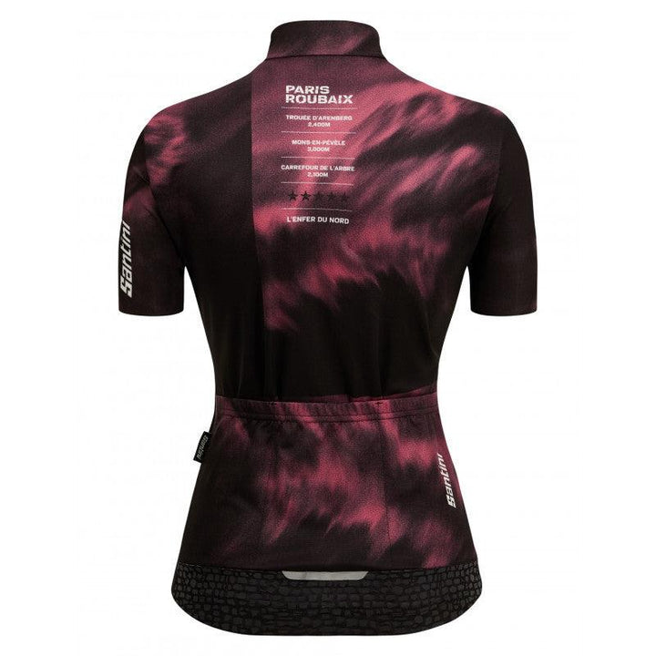 Santini TDF Parigi Roubaix Womens Cycling Jersey (Print) - BUMSONTHESADDLE