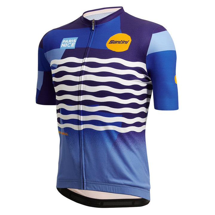 Santini TDF Paris Nice Mens Cycling Jersey (Print) - BUMSONTHESADDLE