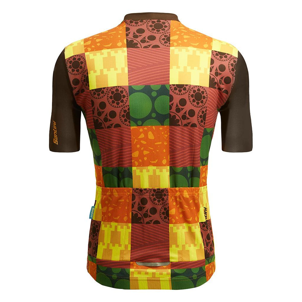Santini TDF Paris Tours Mens Cycling Jersey (Print) - BUMSONTHESADDLE
