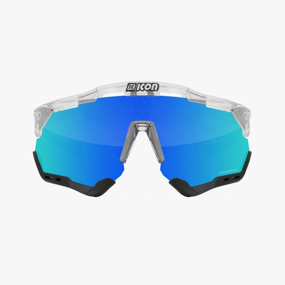 Scicon Aeroshade XL Sport Sunglasses (Multimirror Blue/Crystal Gloss) - BUMSONTHESADDLE