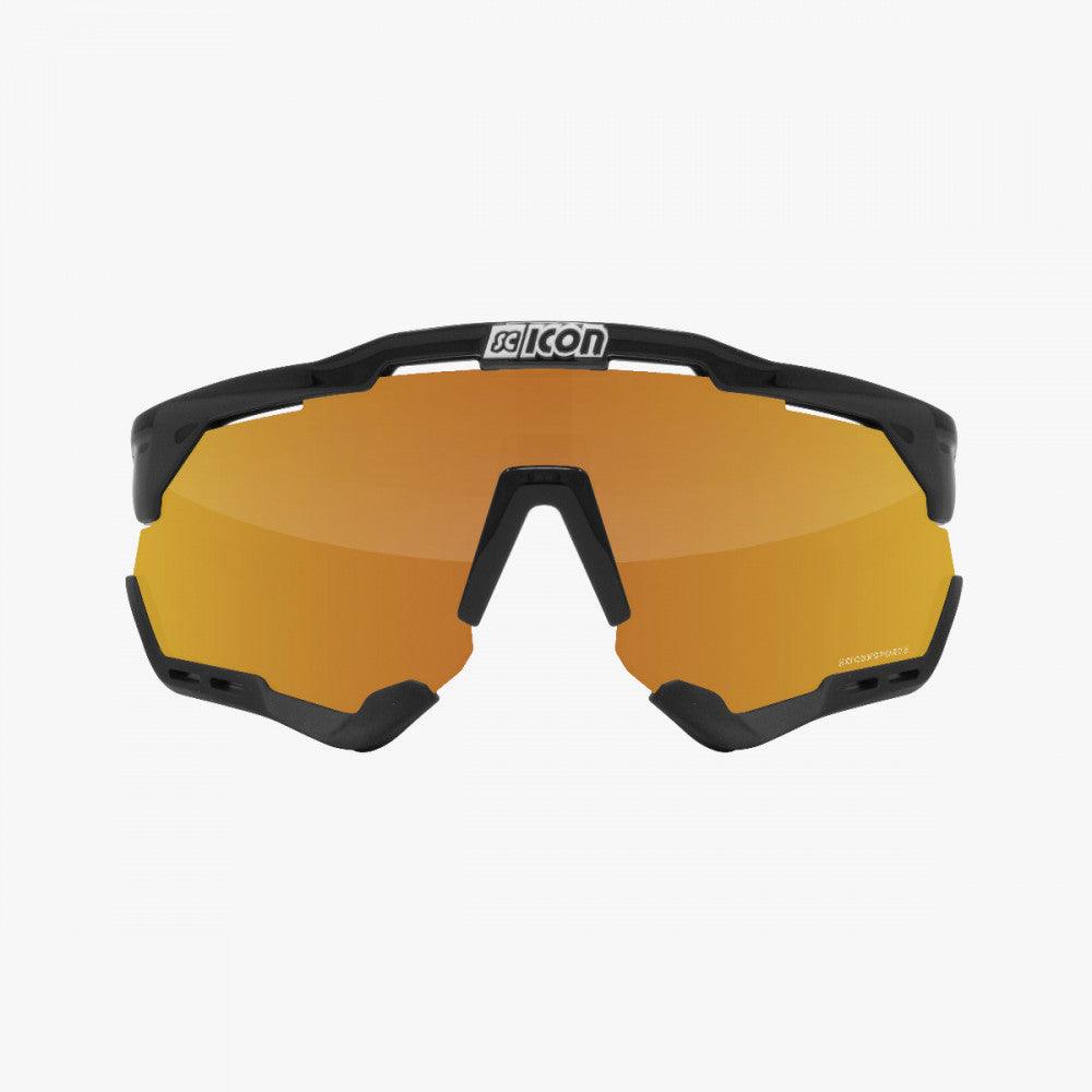 Scicon Aeroshade XL Sport Sunglasses (Multimirror Bronze/Black Gloss) - BUMSONTHESADDLE