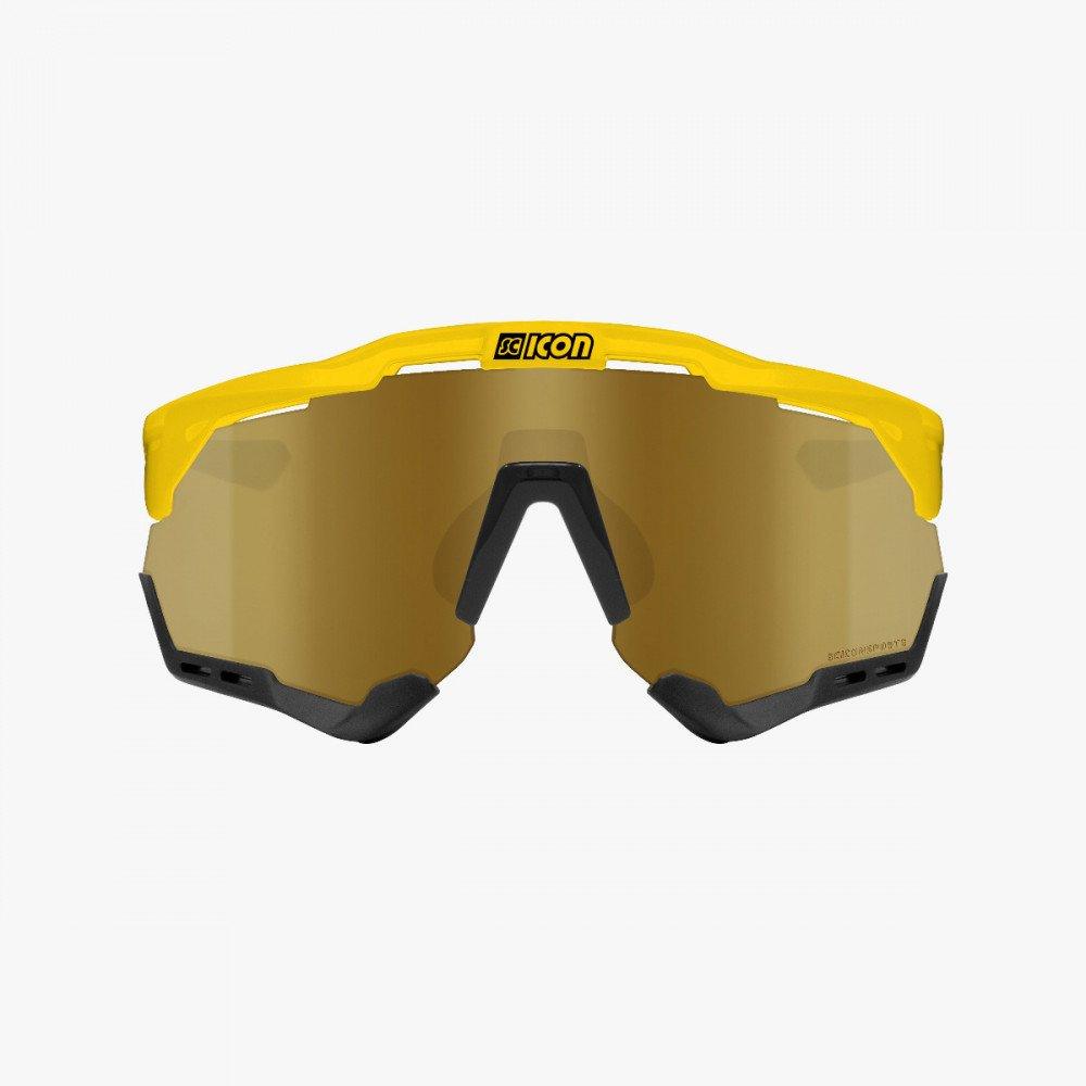 Scicon Aeroshade XL Sport Sunglasses (Multimirror Bronze/Yellow Gloss) - BUMSONTHESADDLE