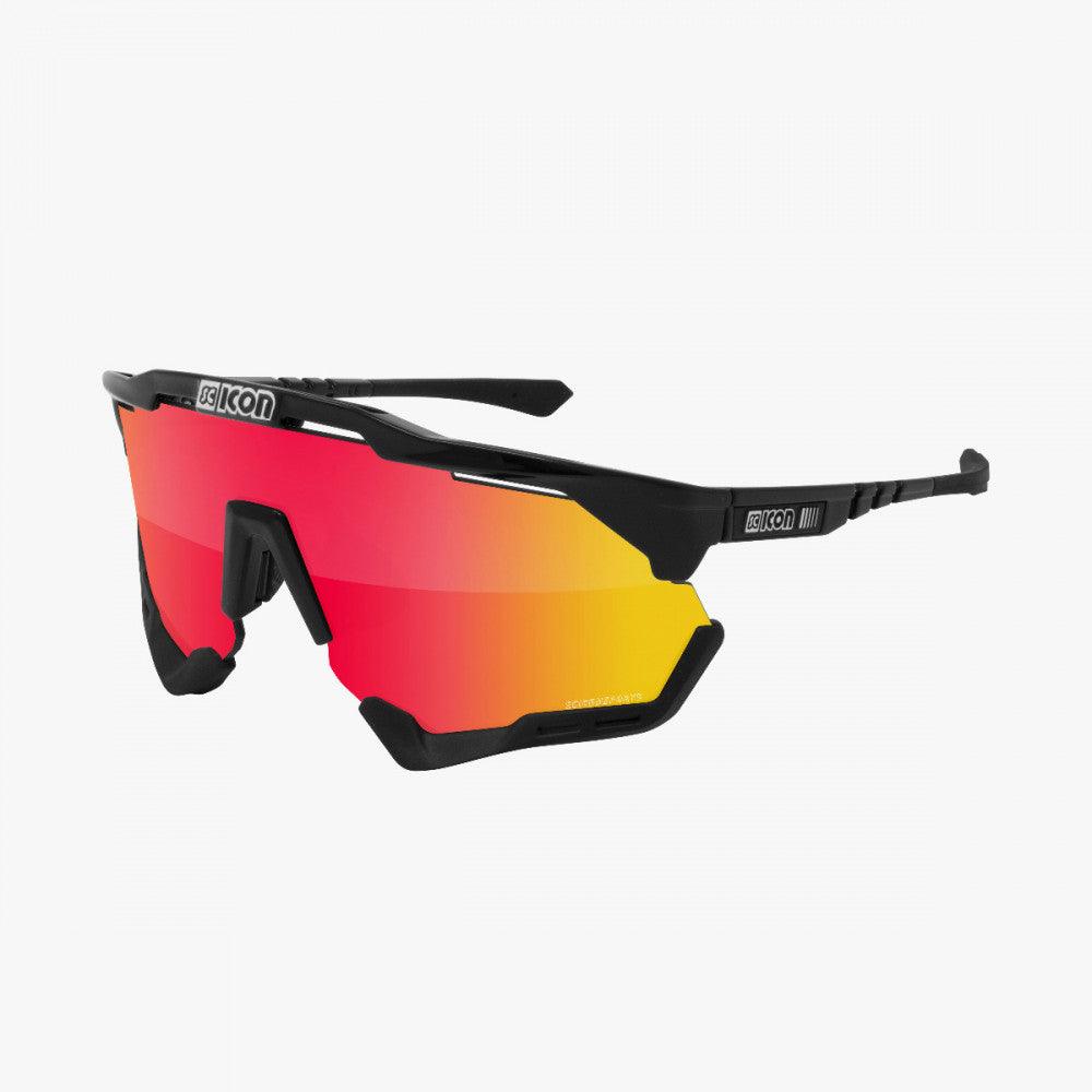Scicon Aeroshade XL Sport Sunglasses (Multimirror Red/Black Gloss) - BUMSONTHESADDLE