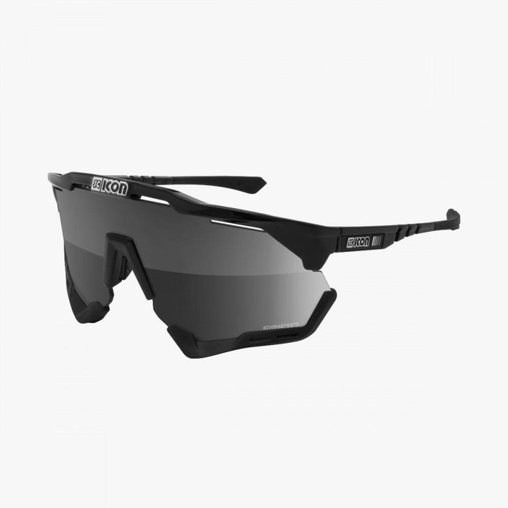 Scicon Aeroshade XL Sport Sunglasses (Multimirror Silver/Black Gloss) - BUMSONTHESADDLE