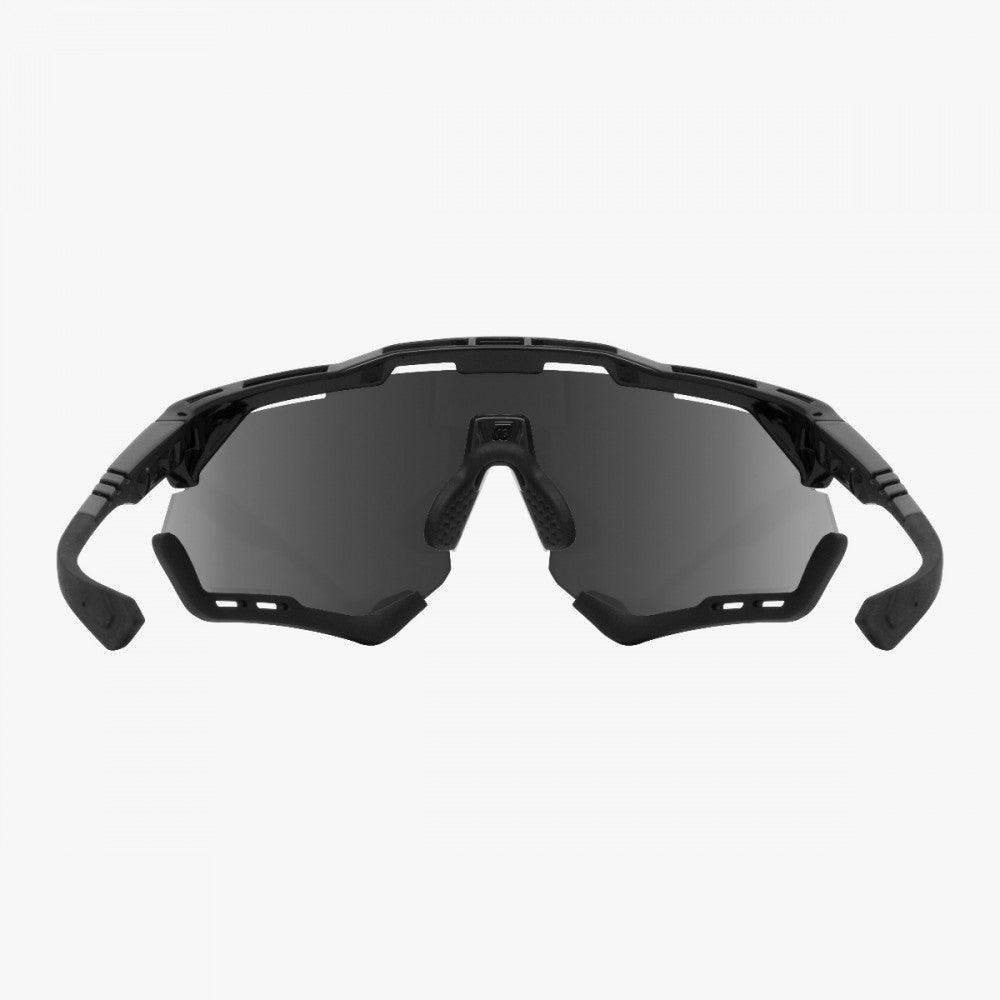 Scicon Aeroshade XL Sport Sunglasses (Multimirror Silver/Black Gloss) - BUMSONTHESADDLE