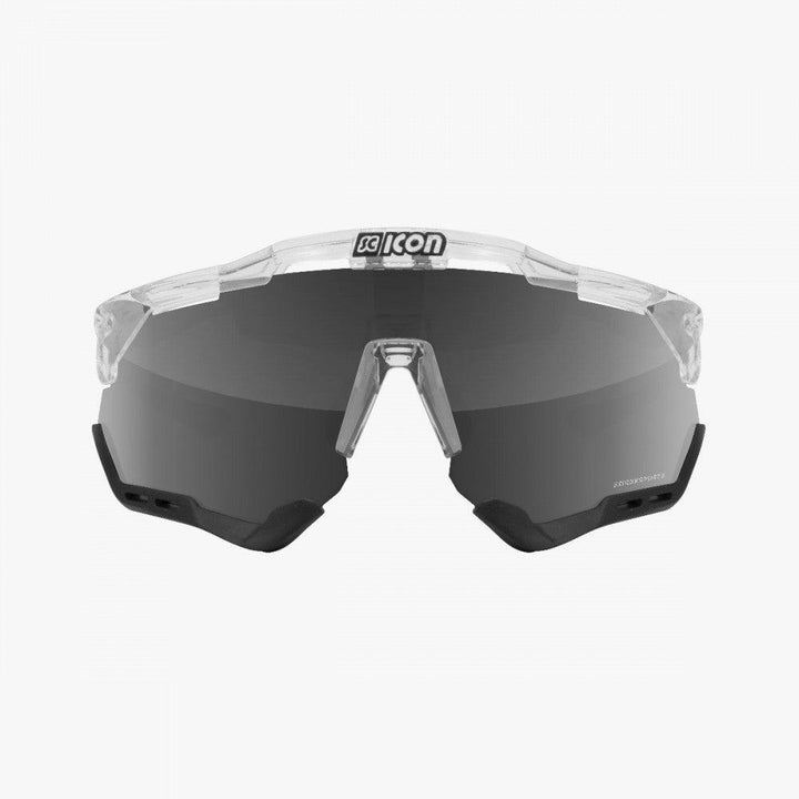 Scicon Aeroshade XL Sport Sunglasses (Multimirror Silver/Crystal Gloss) - BUMSONTHESADDLE