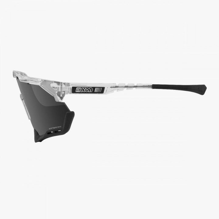 Scicon Aeroshade XL Sport Sunglasses (Multimirror Silver/Crystal Gloss) - BUMSONTHESADDLE