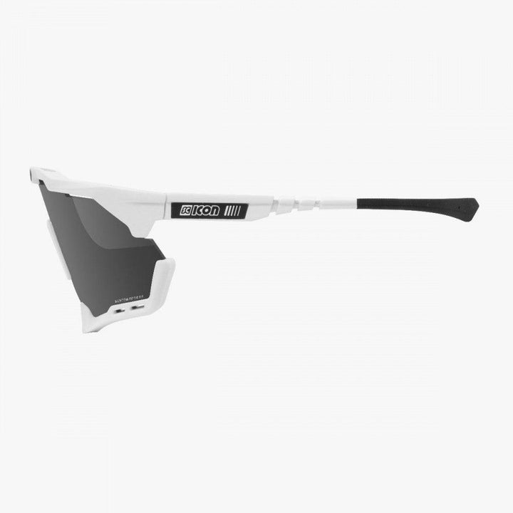 Scicon Aeroshade XL Sport Sunglasses (Multimirror Silver/White Gloss) - BUMSONTHESADDLE