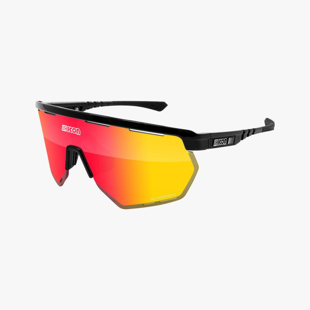 Scicon Aerowing Sport Sunglasses (Multimirror Red/Black) - BUMSONTHESADDLE