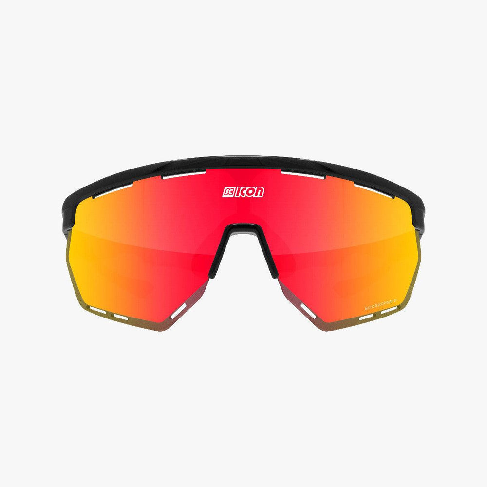 Scicon Aerowing Sport Sunglasses (Multimirror Red/Black) - BUMSONTHESADDLE