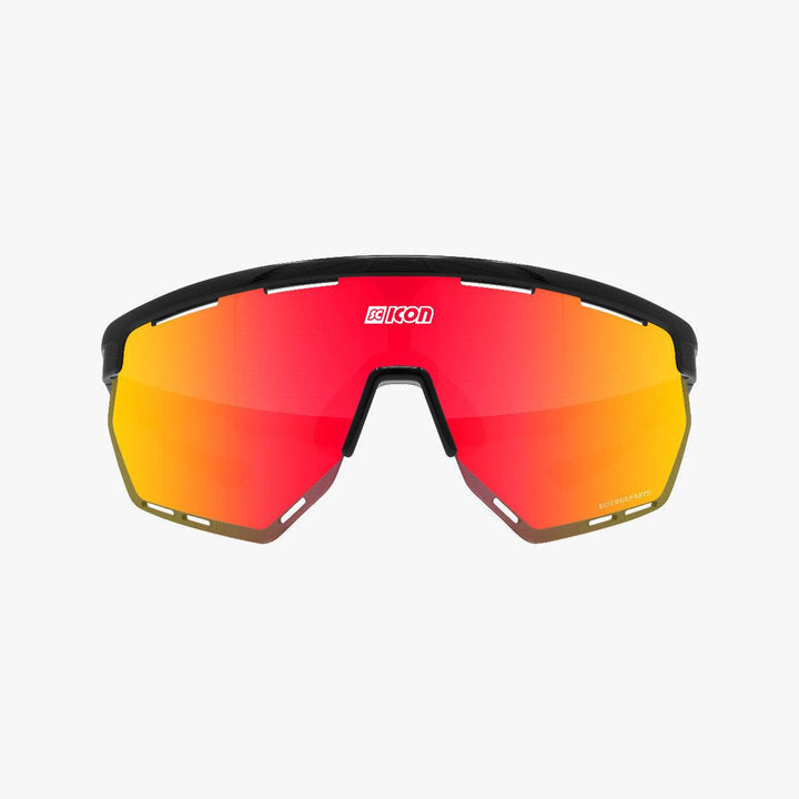 Scicon Aerowing Sport Sunglasses (Multimirror Red/Black) - BUMSONTHESADDLE