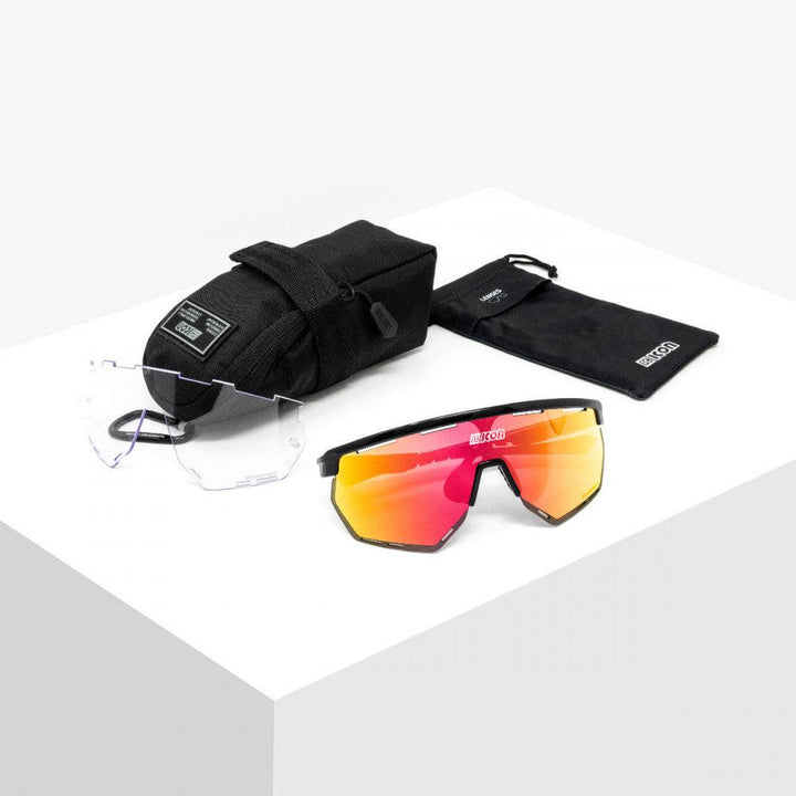 Scicon Aerowing Sport Sunglasses (Multimirror Red/White Gloss) - BUMSONTHESADDLE