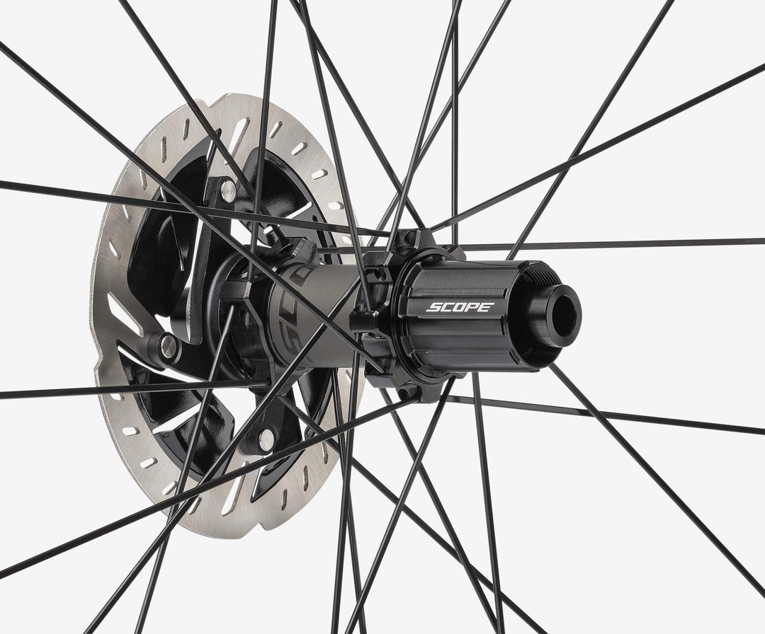 Scope S4 All-Rounder Carbon Tubeless Disc Brake Wheel - Shimano/Sram (Black) - BUMSONTHESADDLE