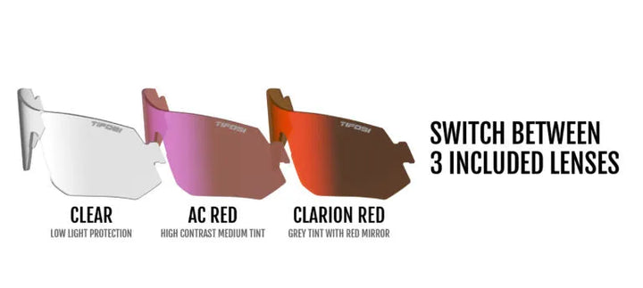 Tifosi Tsali Sport Sunglasses (Gunmetal/Red)