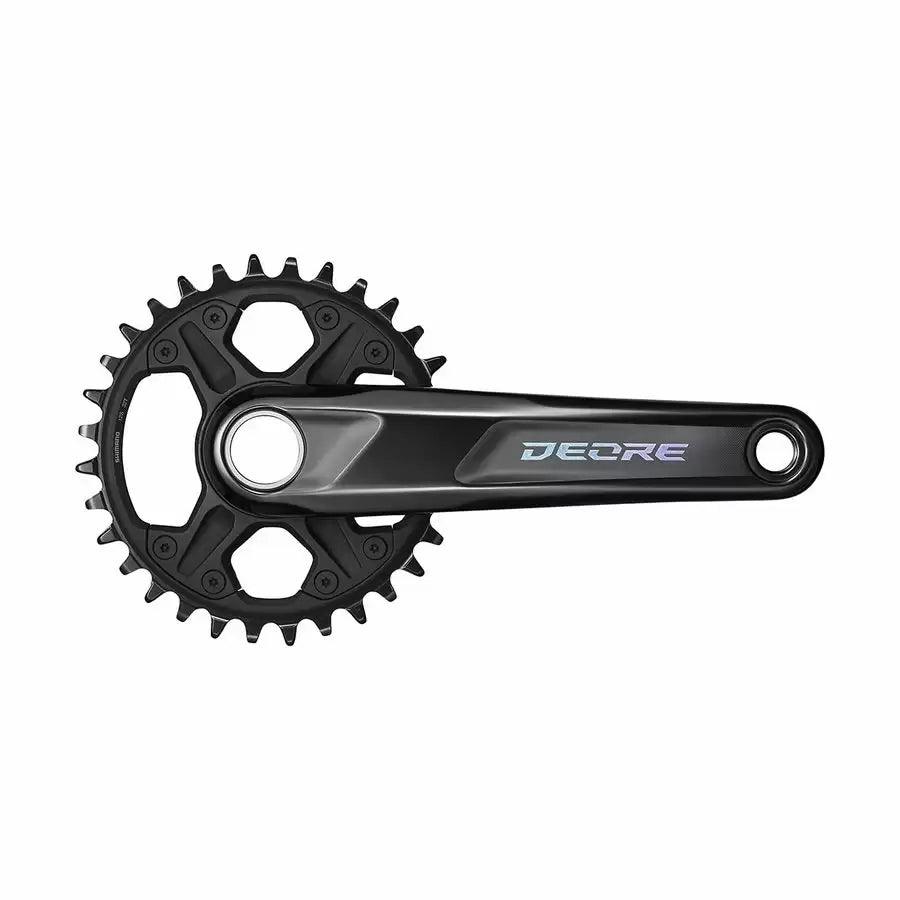 Shimano Deore FC-M6100-1 Pressfit Crankset (Black) - BUMSONTHESADDLE