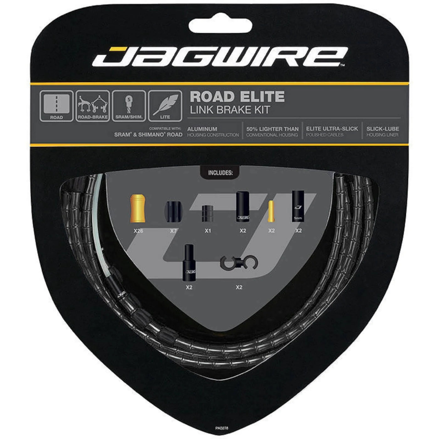 Jagwire Road Elite Link Brake Kit (Black)