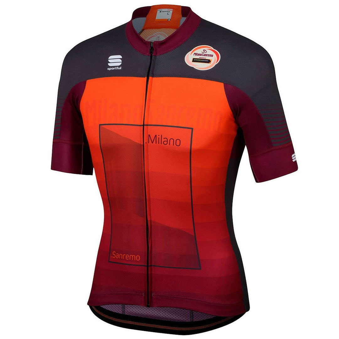 Sportful Milan Sanremo Mens Cycling Jersey (Orange) - BUMSONTHESADDLE
