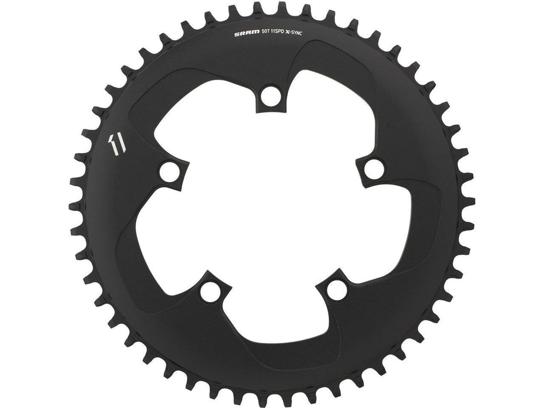 Sram Rival X-Sync 10/11 Speed Chainring (Black) - BUMSONTHESADDLE