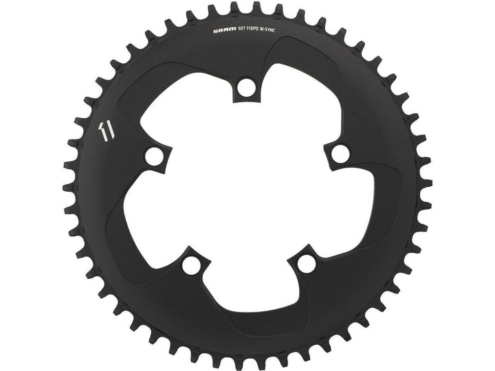 Sram Rival X-Sync 10/11 Speed Chainring (Black) - BUMSONTHESADDLE