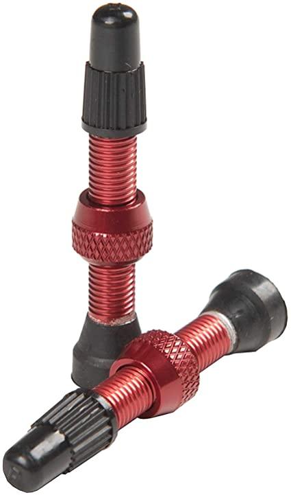 Stans NoTubes Universal Presta Valve Stem Pair (Red) - BUMSONTHESADDLE