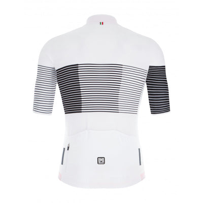 Sanitni Tono Freccia Mens Cycling Jersey (White/Black)