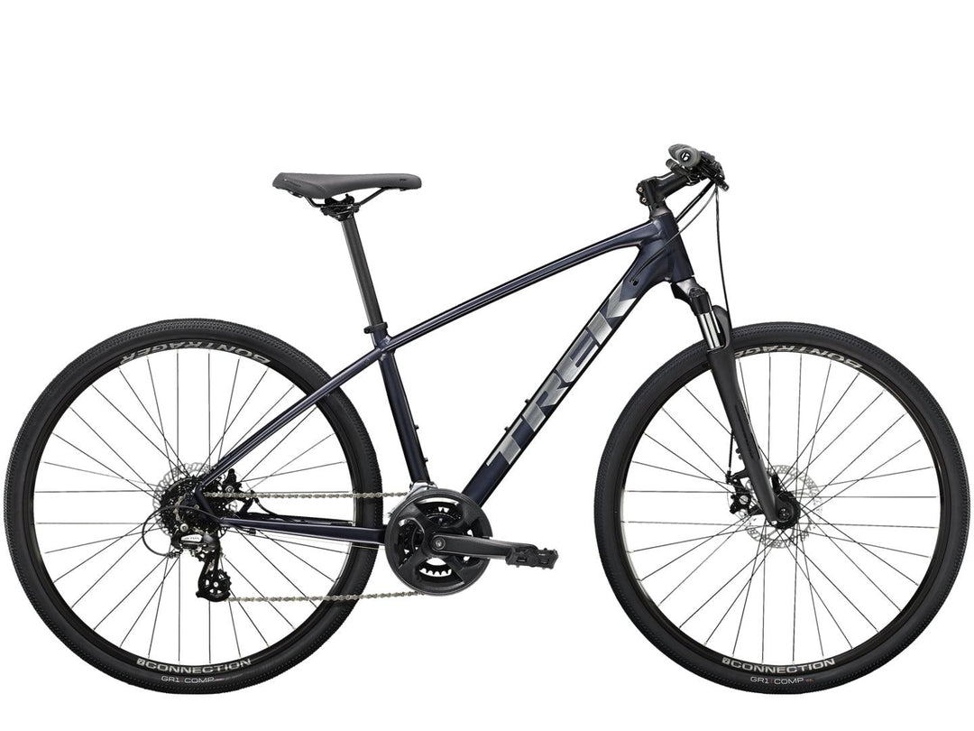 Trek Dual Sport 1 Gen 4 (Satin Deep Dark Blue) - BUMSONTHESADDLE