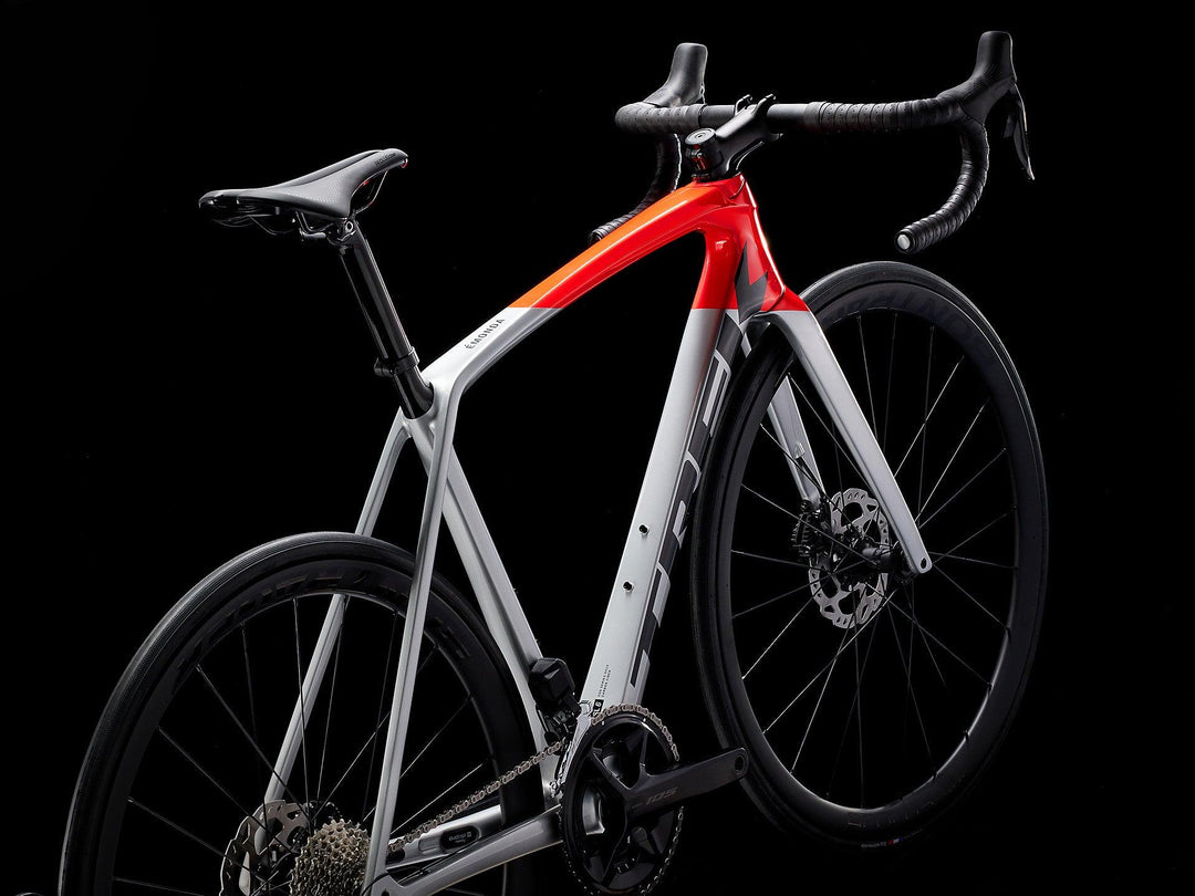 Trek Emonda SL 6 Pro Di2 (Quicksilver/Radioactive Red) - BUMSONTHESADDLE