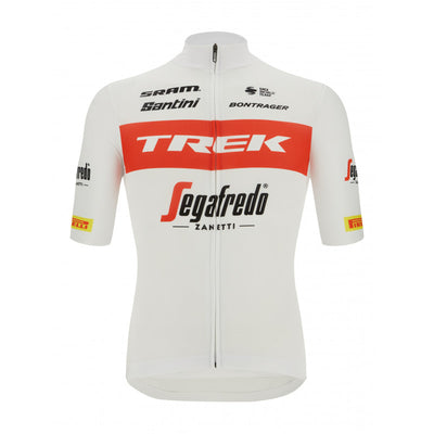 Santini Trek Segafredo Fan Line Mens Cycling Jersey (White/Red)