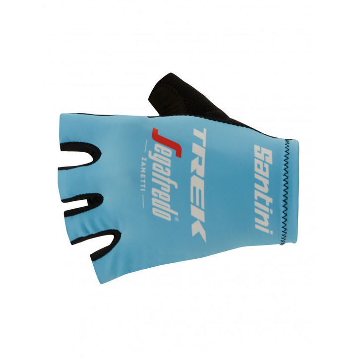 Santini Trek Segafredo Womens Cycling Gloves (Light Blue)