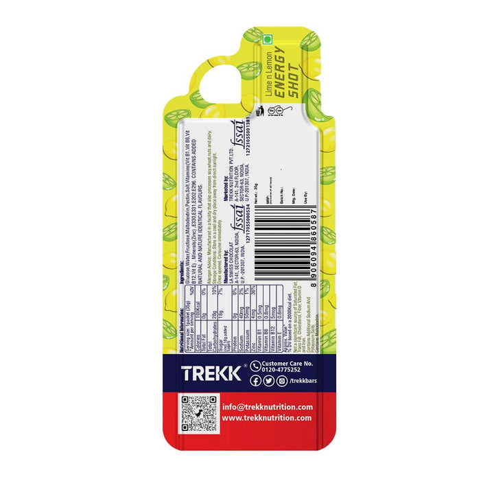 Trekk Energy Gel (Lime & Lemon) - BUMSONTHESADDLE