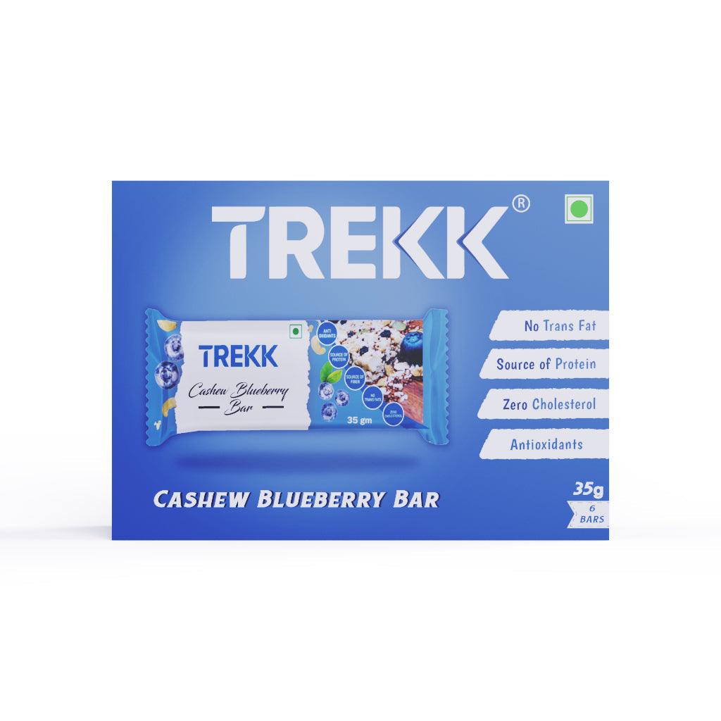 Trekk Granola Bars (Cashew Blueberry) - BUMSONTHESADDLE