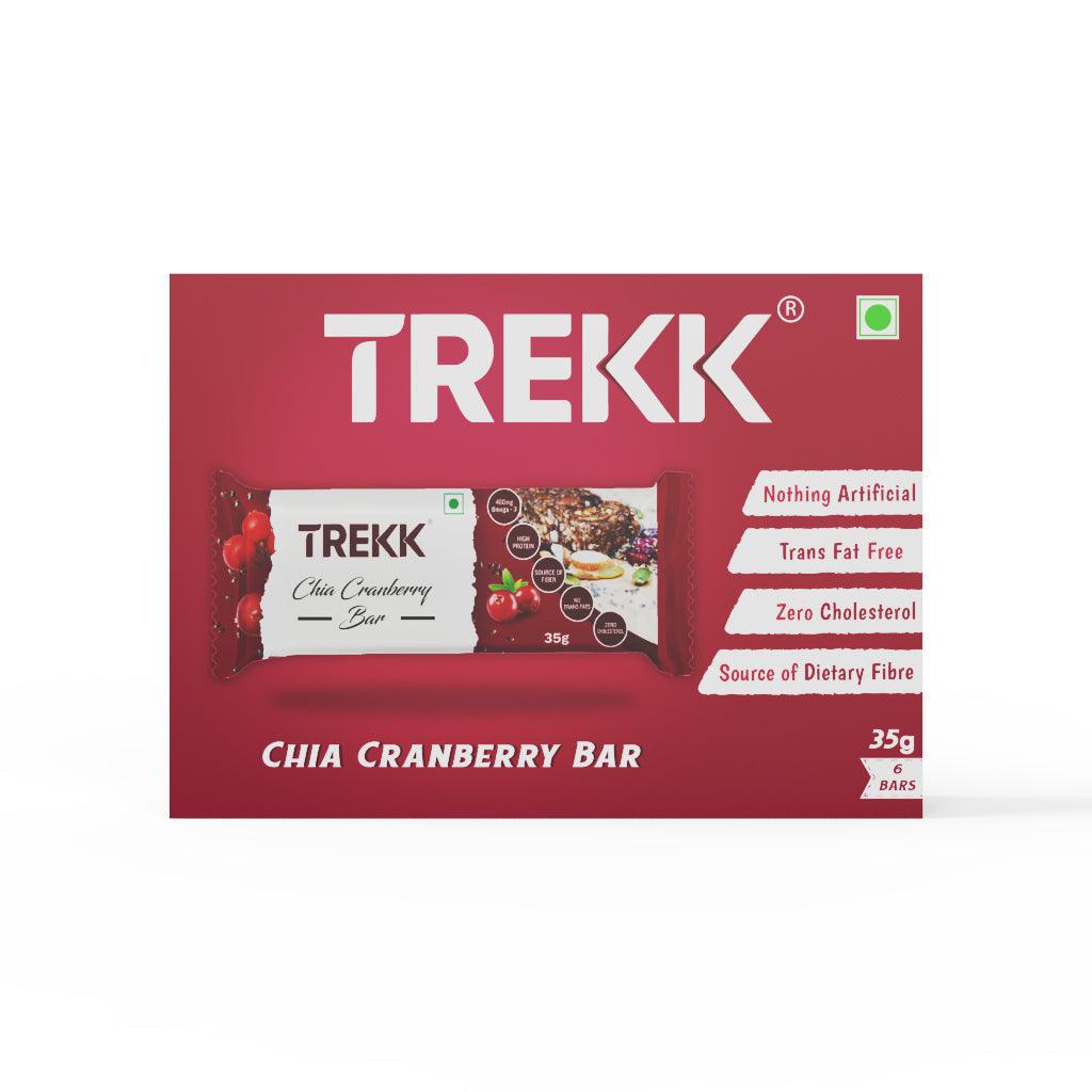 Trekk Granola Bars (Chia Cranberry) - BUMSONTHESADDLE